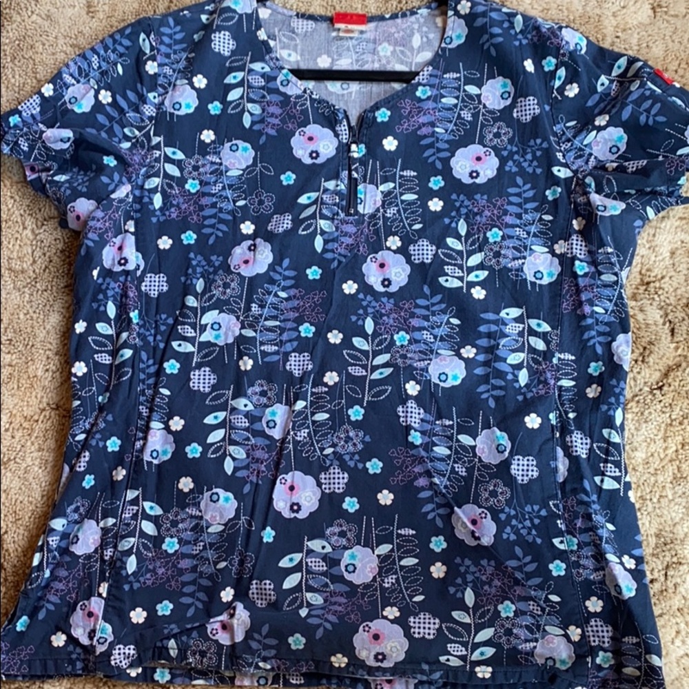 Dickies Navy Scrub Top